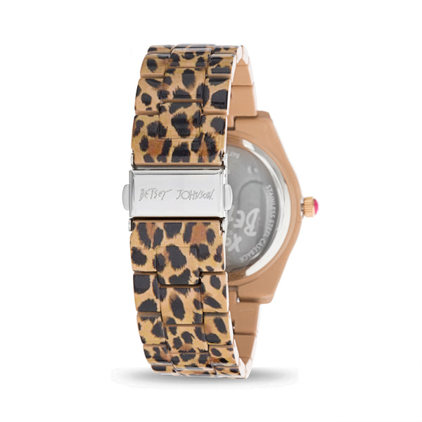 Betsey Johnson Glossy Brown Beige and Black Leopard Print  display picture 3