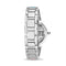 Betsey Johnson Silver Case and Strap with Multi Color Stones Degraded Glitter Dial Watch for Women