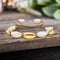 Lesa Michele Yellow Gold Plated Puka Shell Adjustable Bracelet