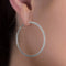 Aubrey Lee Rhinestone Spiral Hoop Earrings
