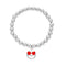Lesa Michele Smiley Face Emoji with Heart Eyes Beaded Stretch Bracelet
