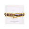 Beloved & Inspired Beaded Charm Trio Bracelet Set in Brass