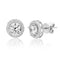 Olivia & Jackson Simulated Diamond Halo Post Earring in Sterling Silver