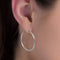 Sterling Silver 30mm Hoop Earrings