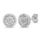 1/4 Cttw Diamond Stud Earrings for Women Rhodium Plated Sterling Silver (Color I/J Clarity I2-I3)