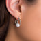 Lesa Michele Split Hoop Crystal Ball Earrings made with Swarovski Crystals