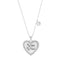 Lesa Michele Cubic Zirconia Heart Inspirational Necklaces