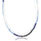 Lesa Michele Beaded Adjustable Necklace in Rhodium Plated Sterling Silver