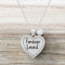 Lesa Michele Cubic Zirconia Heart Inspirational Necklaces