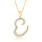 Lumineux Diamond Accent Initial Necklaces
