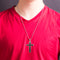 My Bible Lord's Prayer Cross Necklace in Black IP Plated Stainless Steel