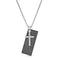 My Bible Stainless Steel Lord's Prayer Cross and Dog Tag Necklace