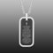 My Bible Stainless Steel Rectangle Dog Tag Prayer Necklace