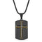 My Bible 2 Sided Stainless Steel Cross and Lords Prayer Dog Tag Necklace
