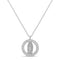 My Bible Stainless Steel Cubic Zirconia Religious Figure Open Pendant Necklace