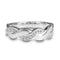 Lumineux 1/10 Cttw Diamond Infinity Twist Ring in Sterling Silver