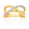 Lumineux Diamond Accent Rings in Brass