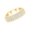 Lumineux Diamond Accent Ribbed Ring