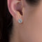 Lesa Michele Cubic Zirconia Stud & Hoop Earring 2pc Set in Sterling Silver