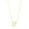 Rae Dunn Inspirational Station Cable Chain Necklace in Yellow Gold Plated Sterling Silver