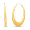 Steve Madden 70mm Graduated Oval Hoop Earrings
