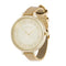Steve Madden Yellow Gold-Tone Roman Numeral Dial Snake Band Watch