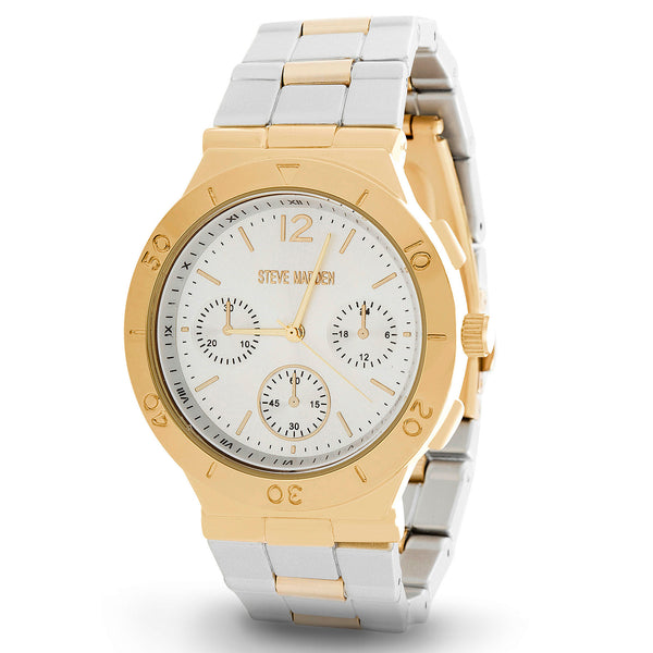 Steve Madden Ladies Contrast Watch
