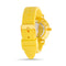Steve Madden Ladies Yellow Silicone Strap Logo Dial Watch