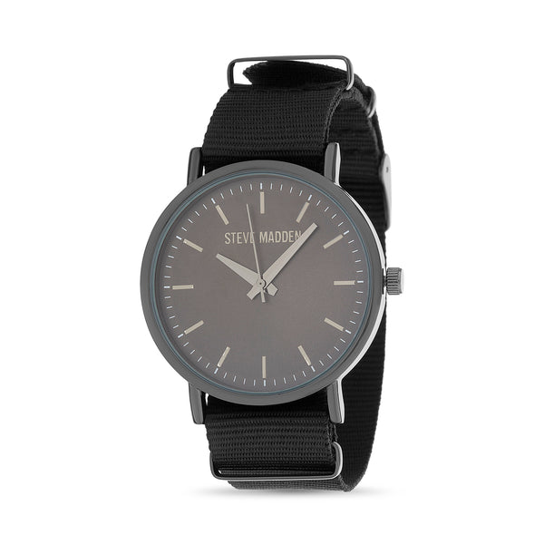 Steve Madden Nylon Strap Men's Watch