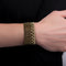 Steve Madden Watch with Multi-Colored Rhinestone Stretch Bracelet Set for Women